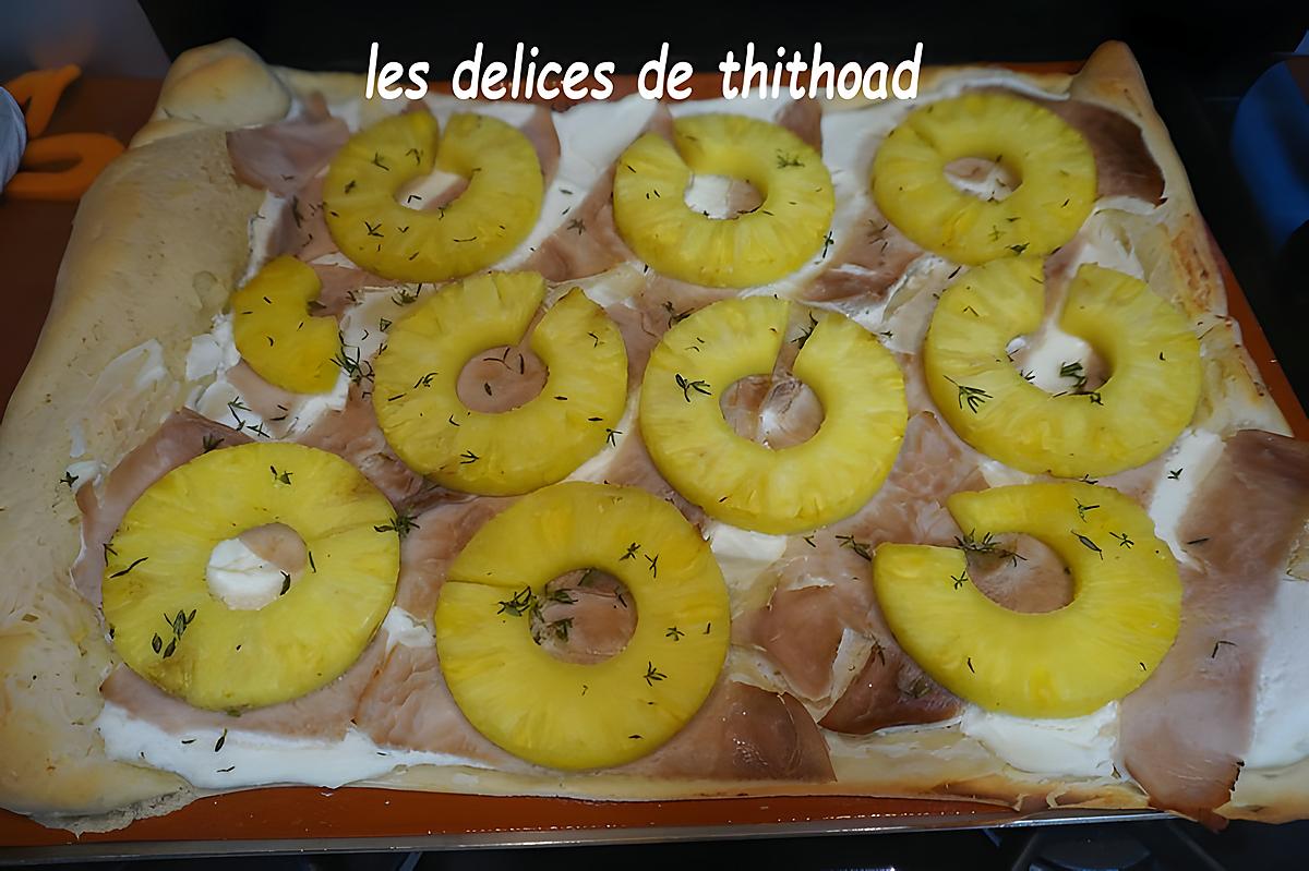 recette pizza ananas et jambon