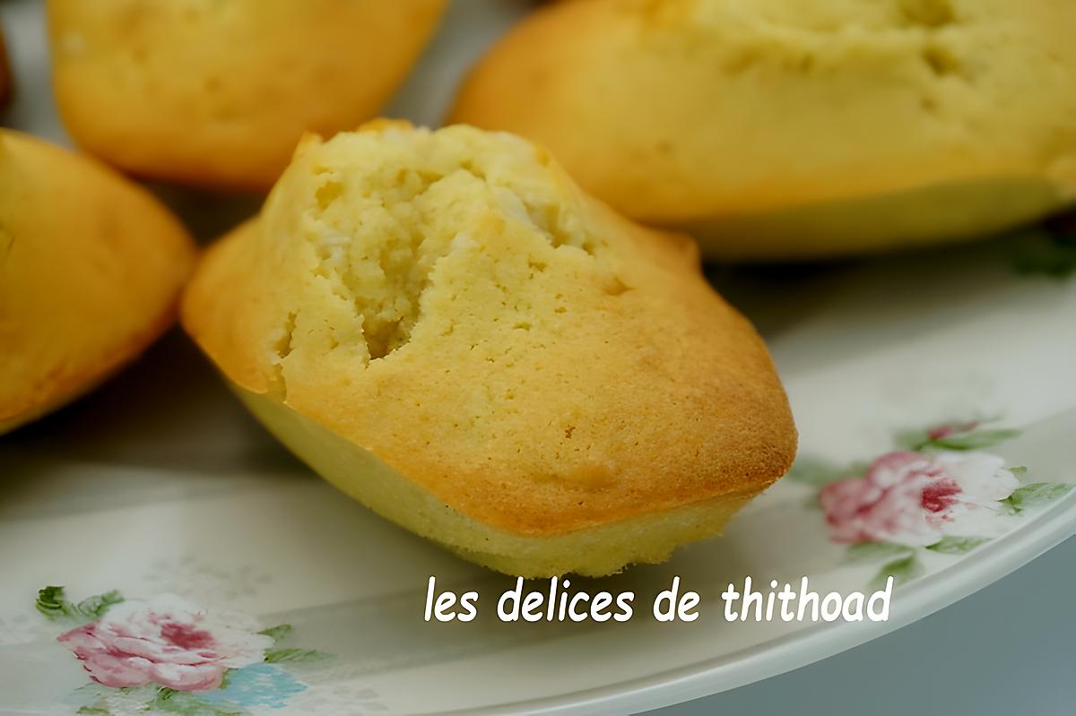 recette madeleines à la pâte d'amande