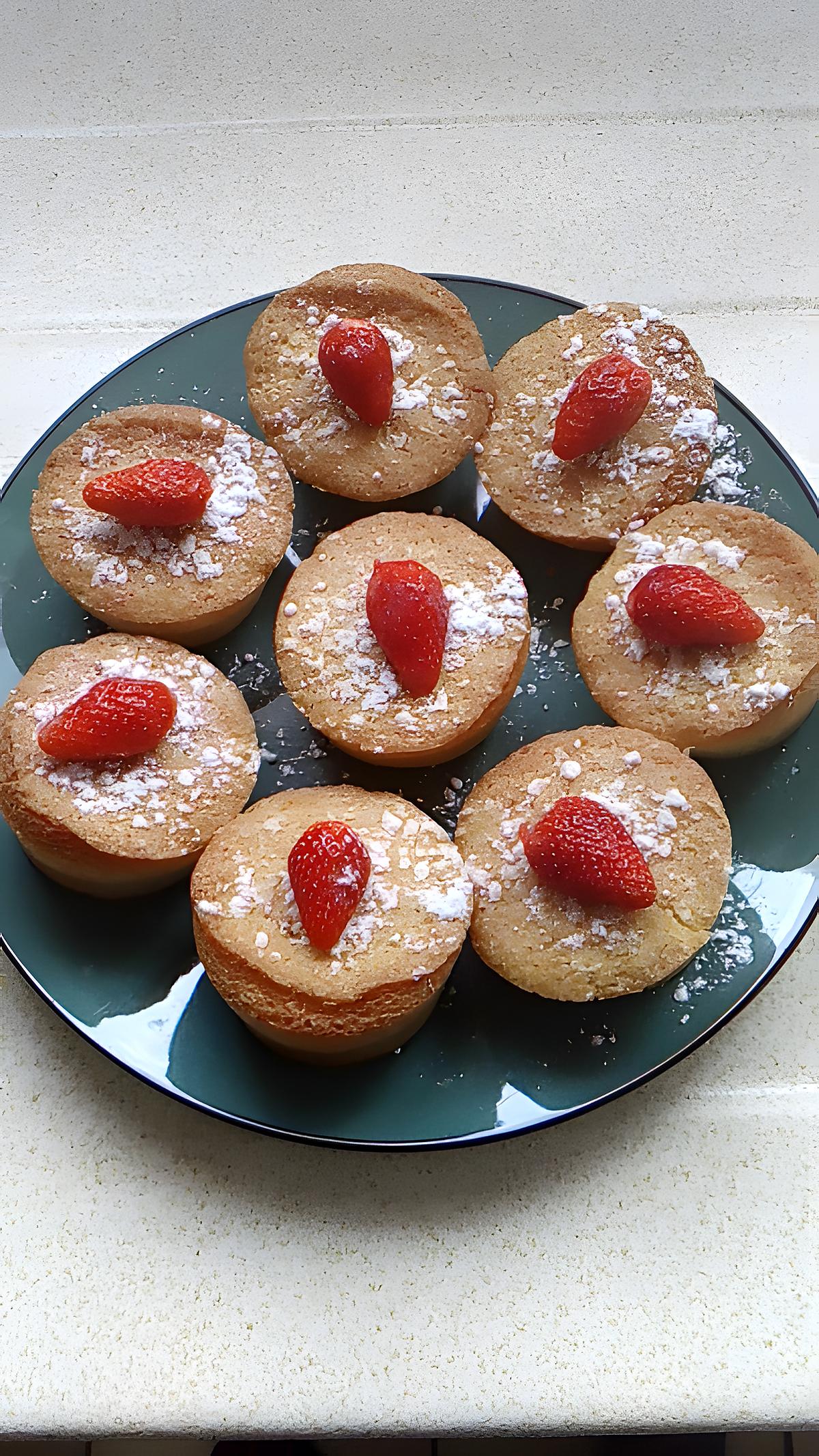 recette petits fondant amande fraises