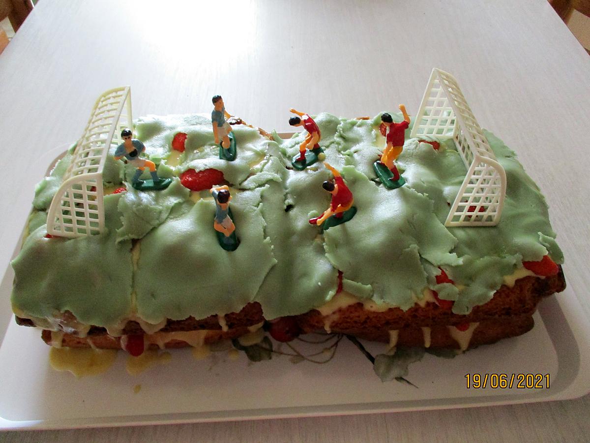 recette Gâteau fête des pères et euro de foot