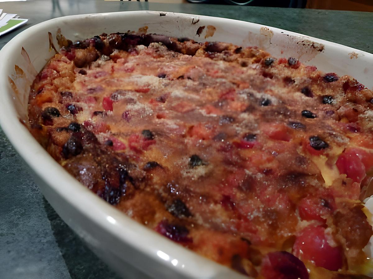 recette Clafoutis griottes-amande amère