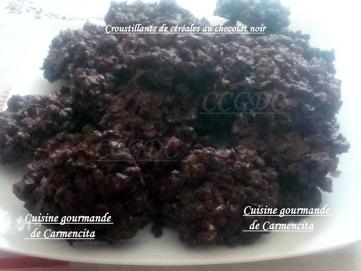 recette Croustillant de céréales au chocolat noir