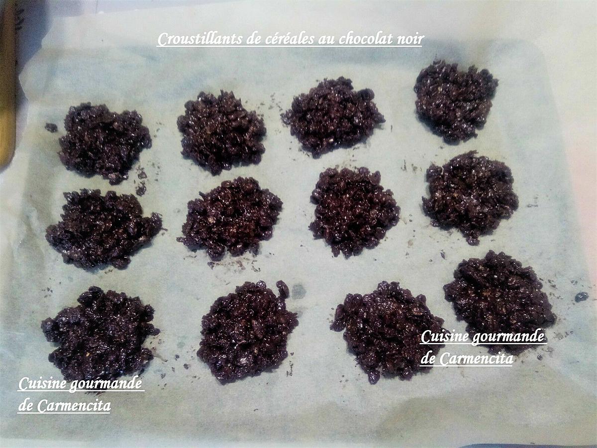 recette Croustillant de céréales au chocolat noir