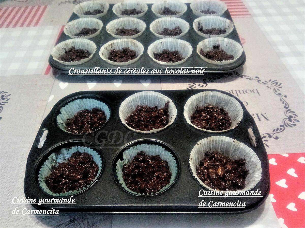 recette Croustillant de céréales au chocolat noir