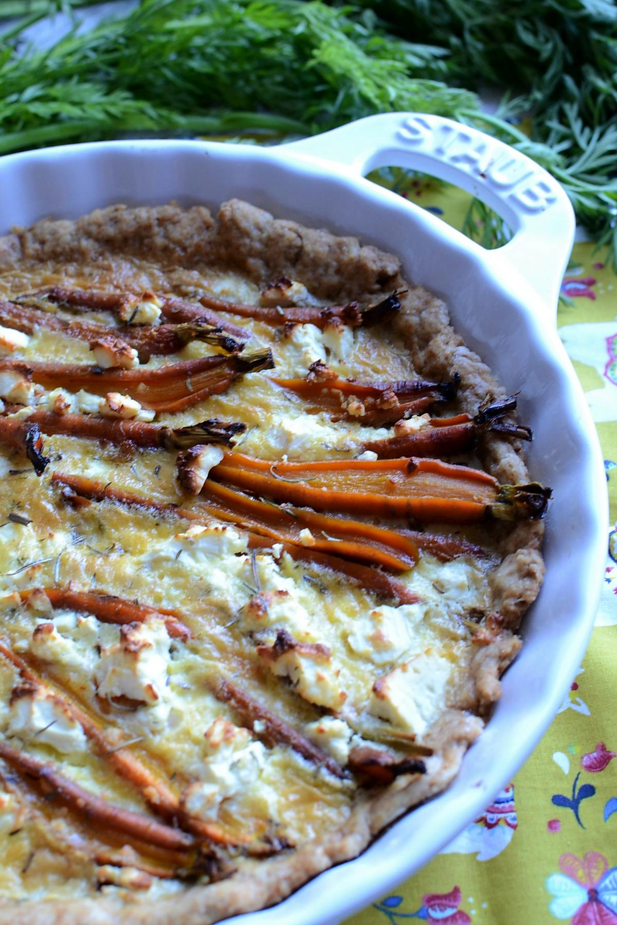 recette Tarte carottes féta