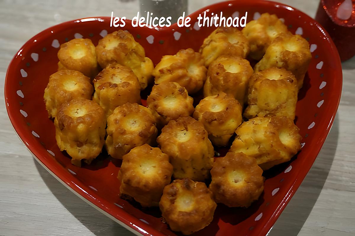 recette mini cannelés au jambon fumée