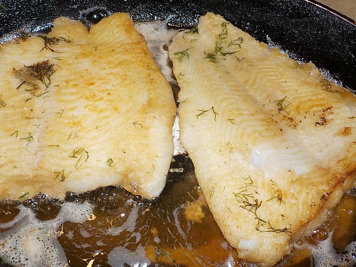 recette Filet de flétan beurre noisette aux capres