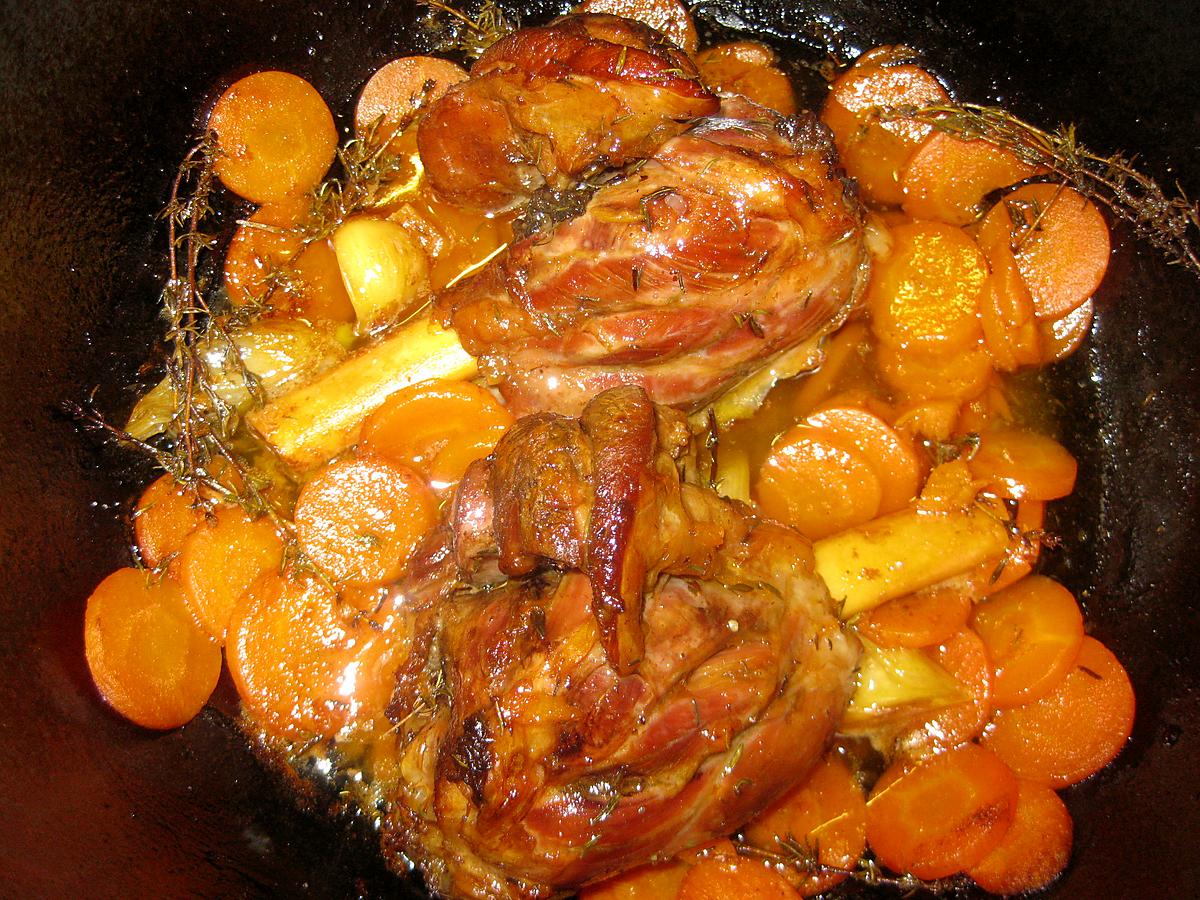 recette Souris d'agneau confites au four