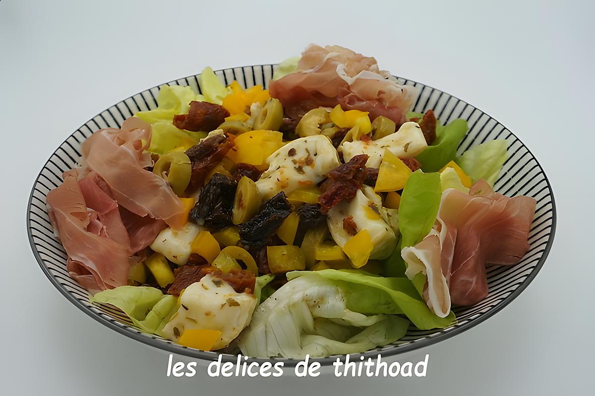 recette salade de tomates séchées