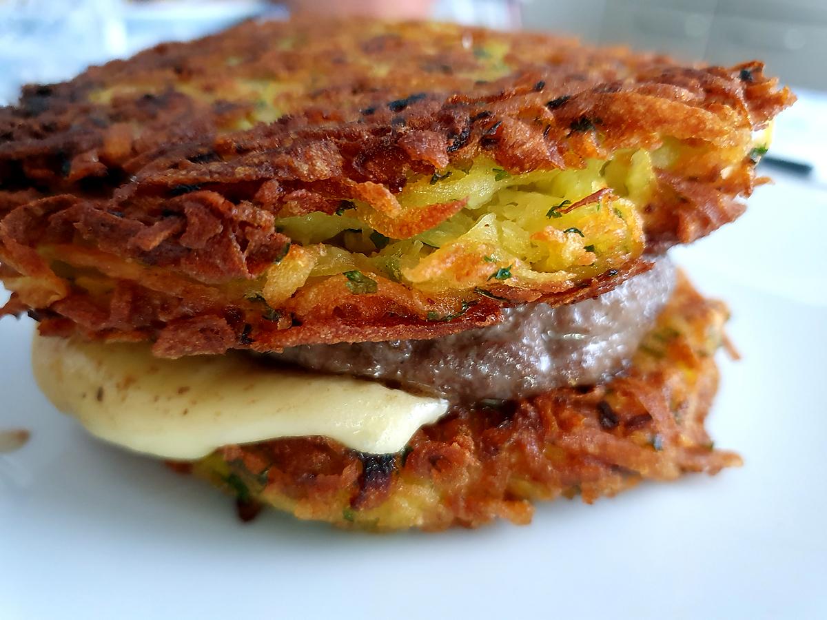 recette Burger Rösti  à la raclette