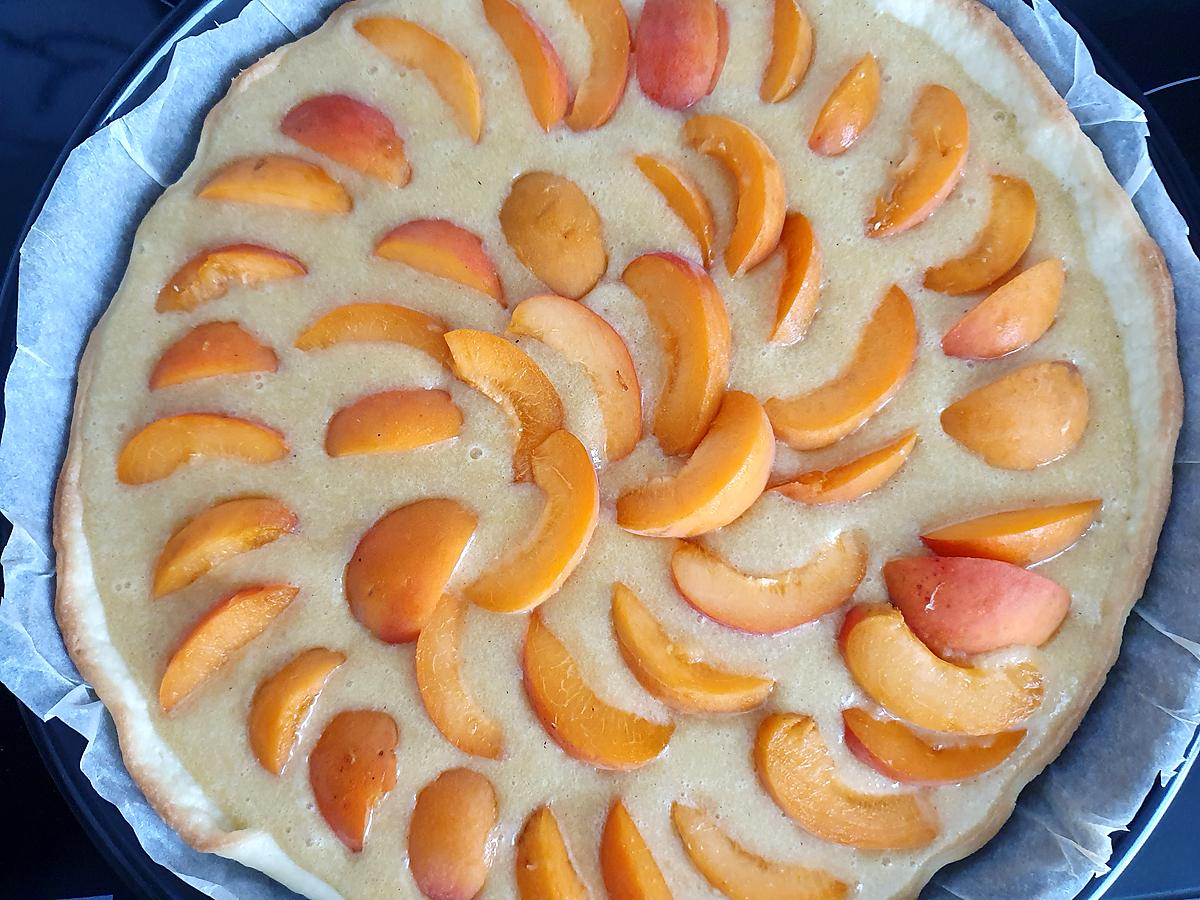 recette Tarte aux abricots amandine