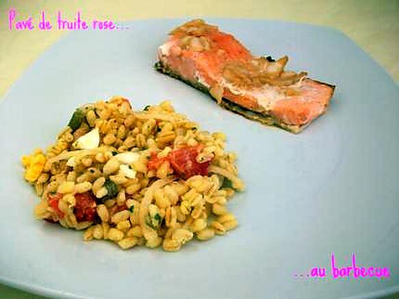 Recette de Pavé de truite rose au barbecue
