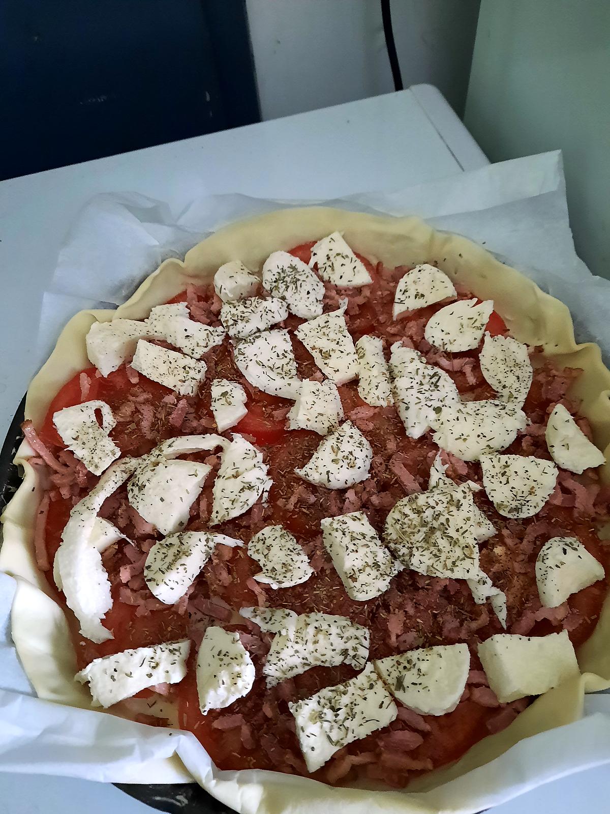 recette tarte tomate mozzarella