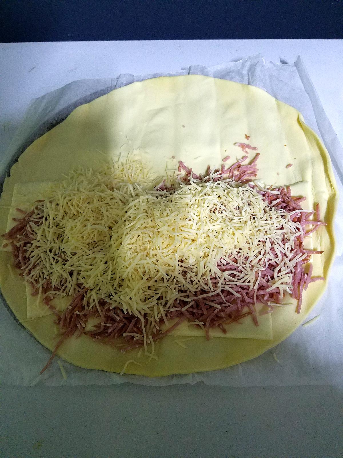 recette chausson au fromage jambon