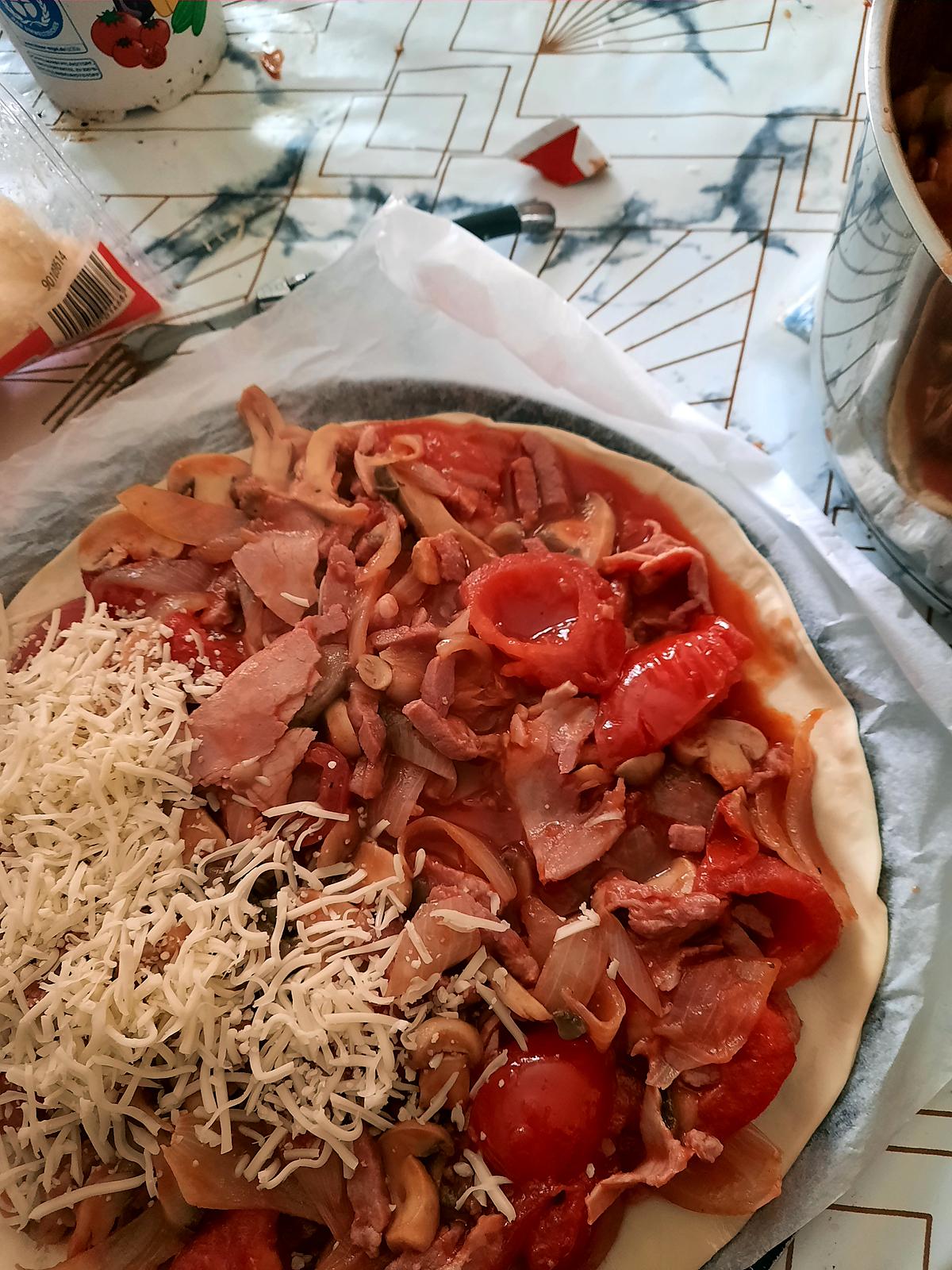 recette pizza classique rapide