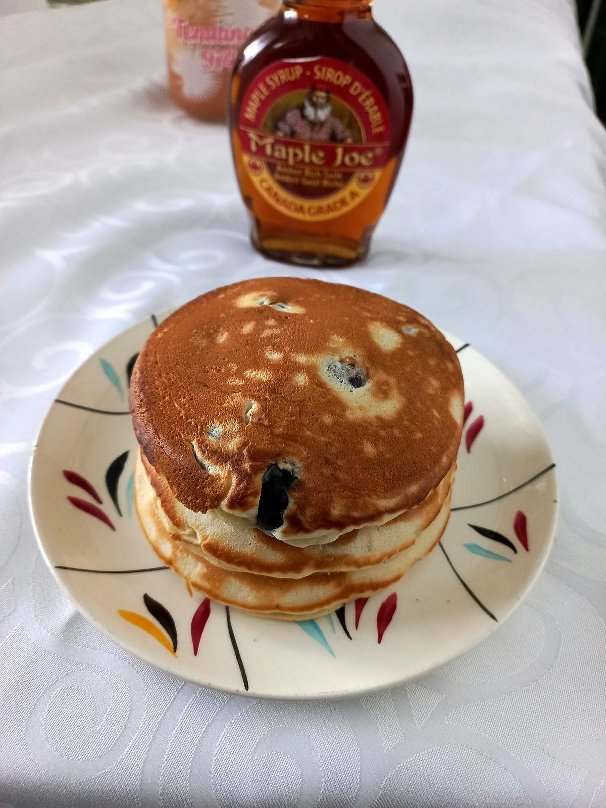 recette Pancakes à la myrtille