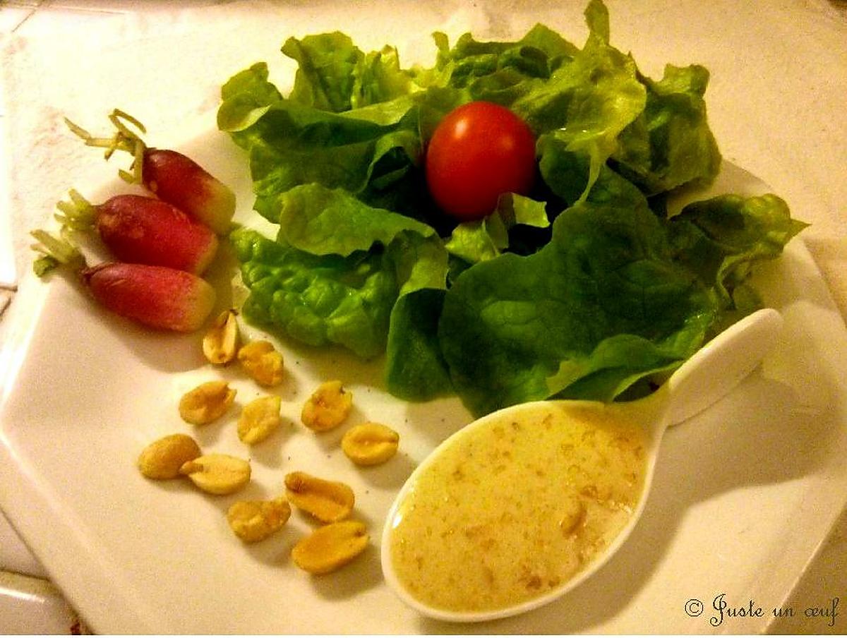 recette Vinaigrette à la cacahuète