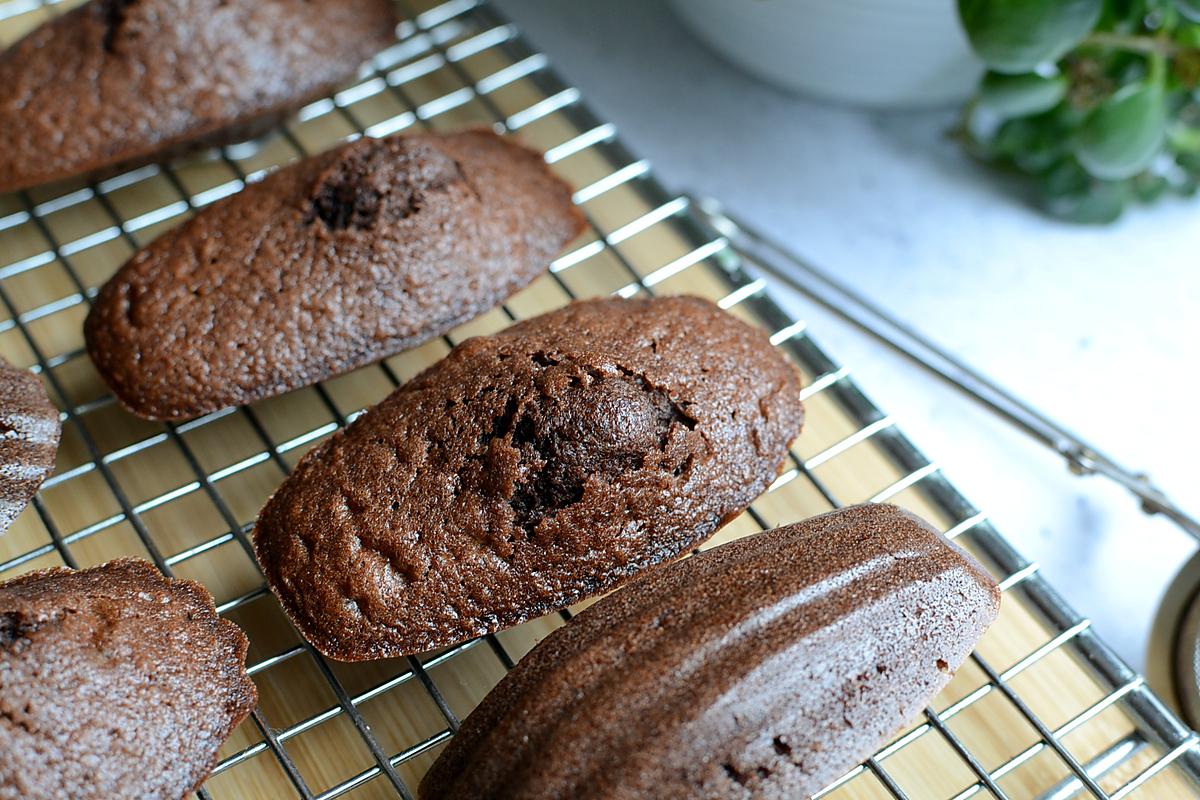 recette Madeleines au cacao