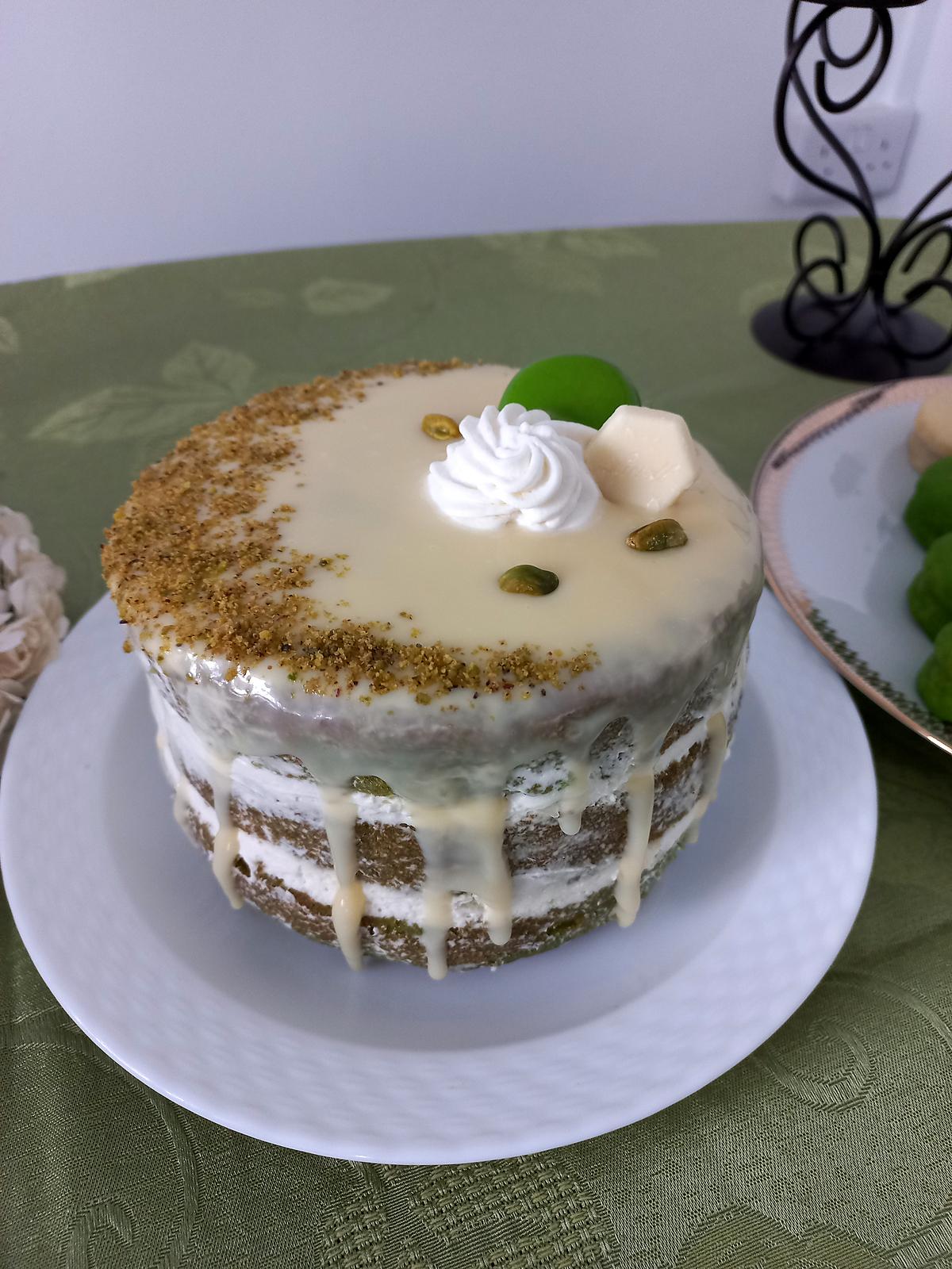 recette Layer cake à la pistache