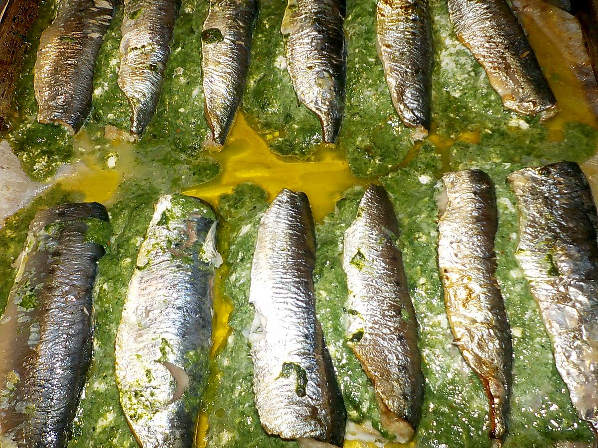 recette Filets de sardines farcis aux blettes et fromage
