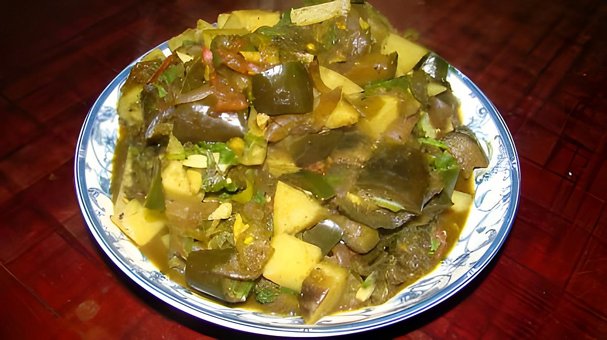 recette Bangon Aloo (Pommes de terre et aubergines à l'indienne)