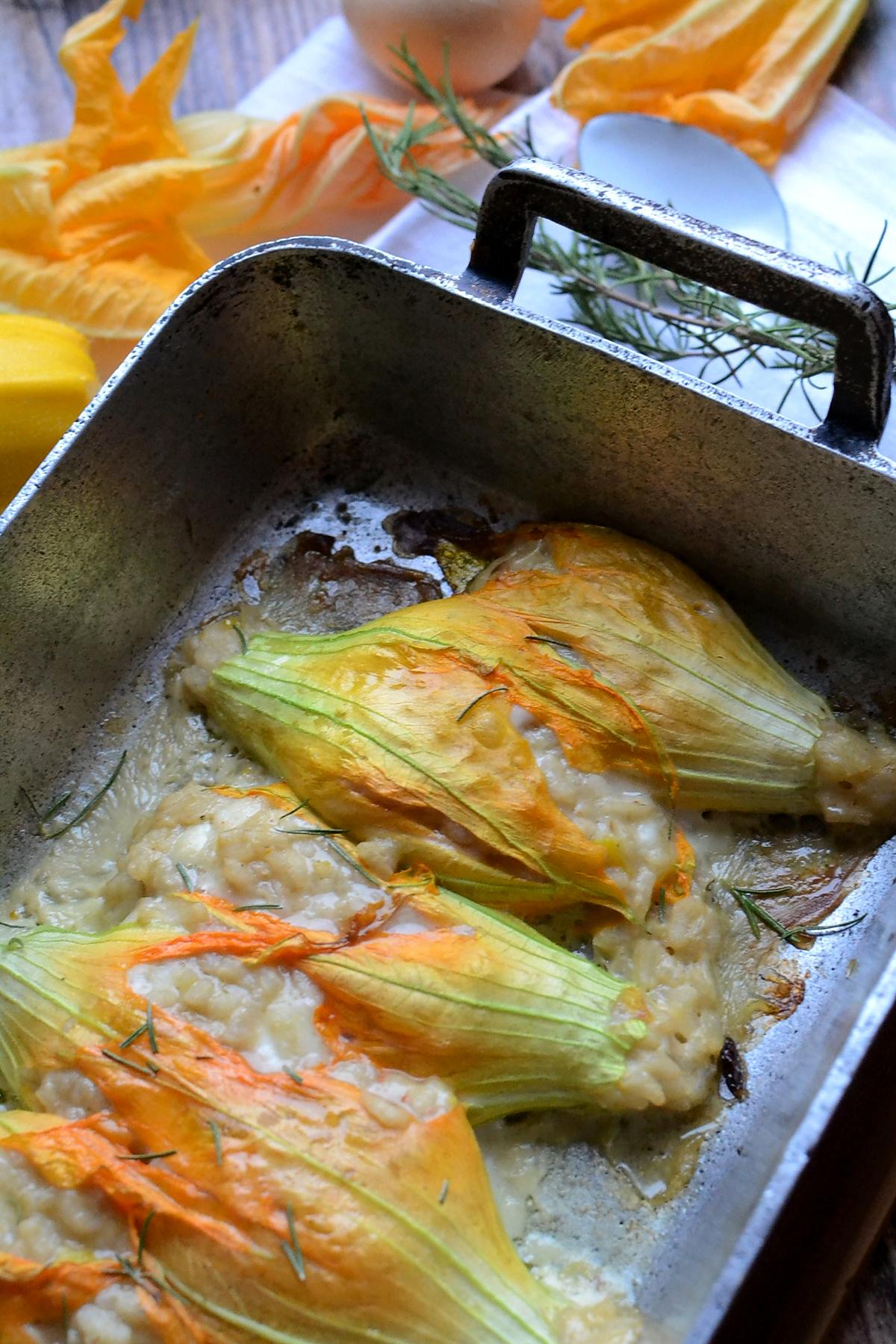 recette Fleurs de courgettes farcies