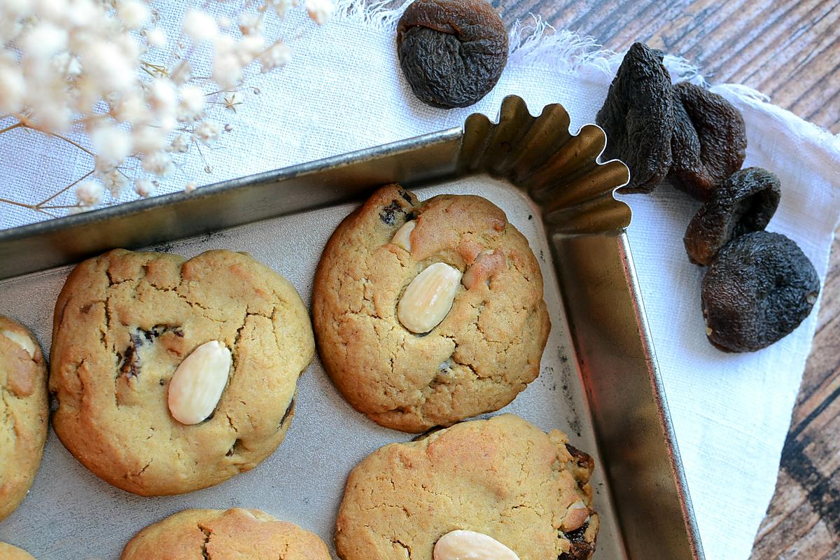 recette Cookies abricots amandes fleur d'oranger