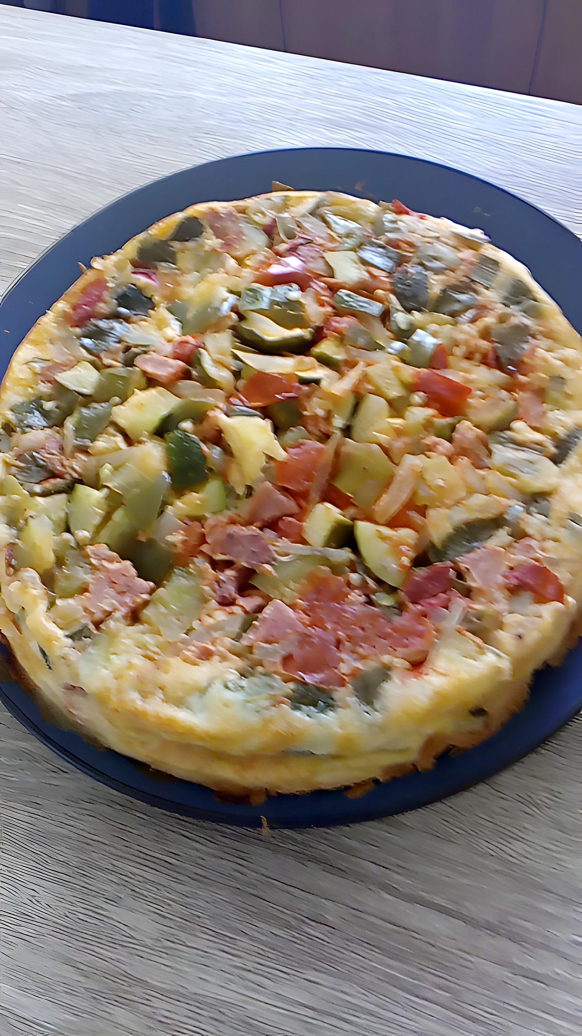 recette clafoutis aux légumes du soleil et jambon fumé