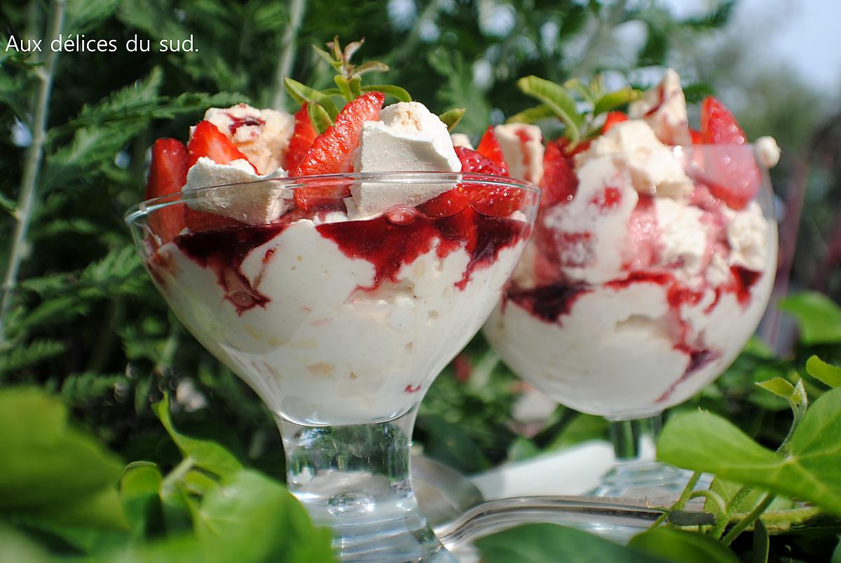 recette Eton mess aux fraises .