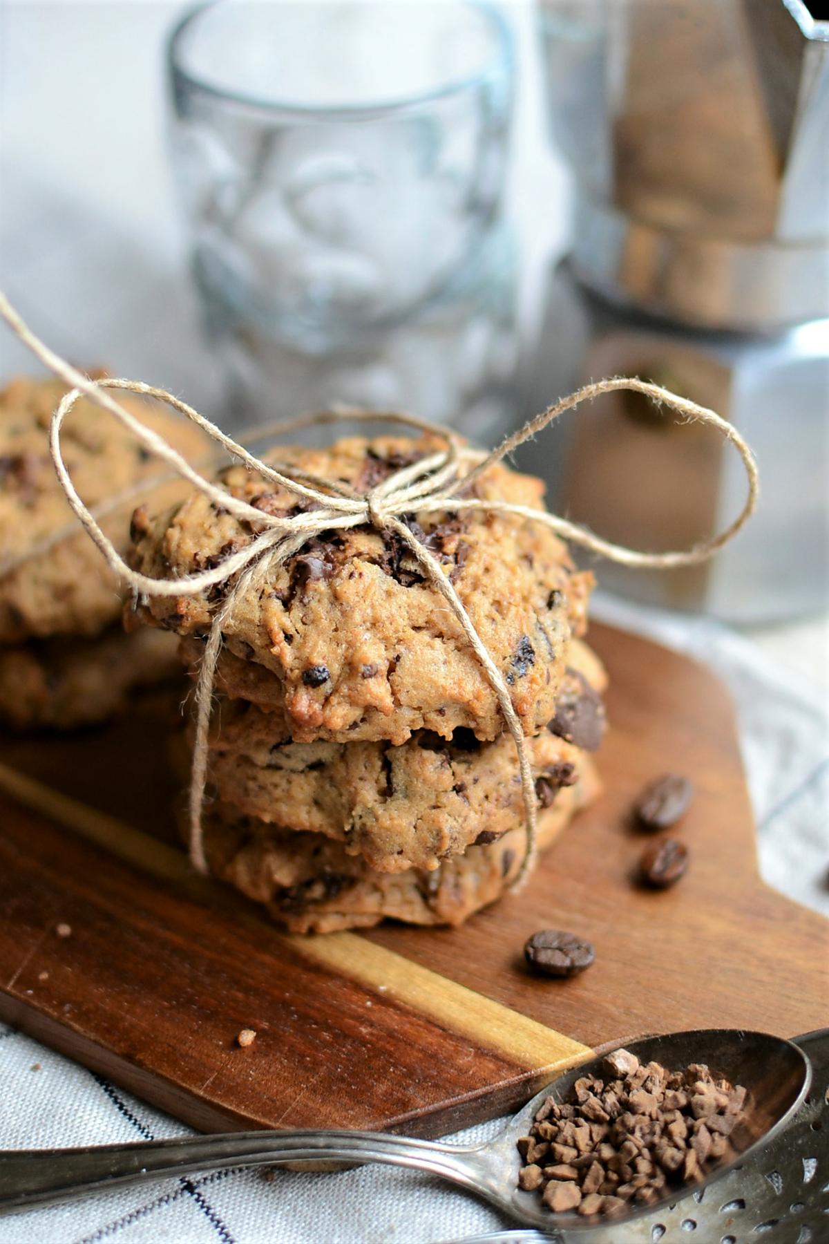 recette Cookies chocolat amandes café