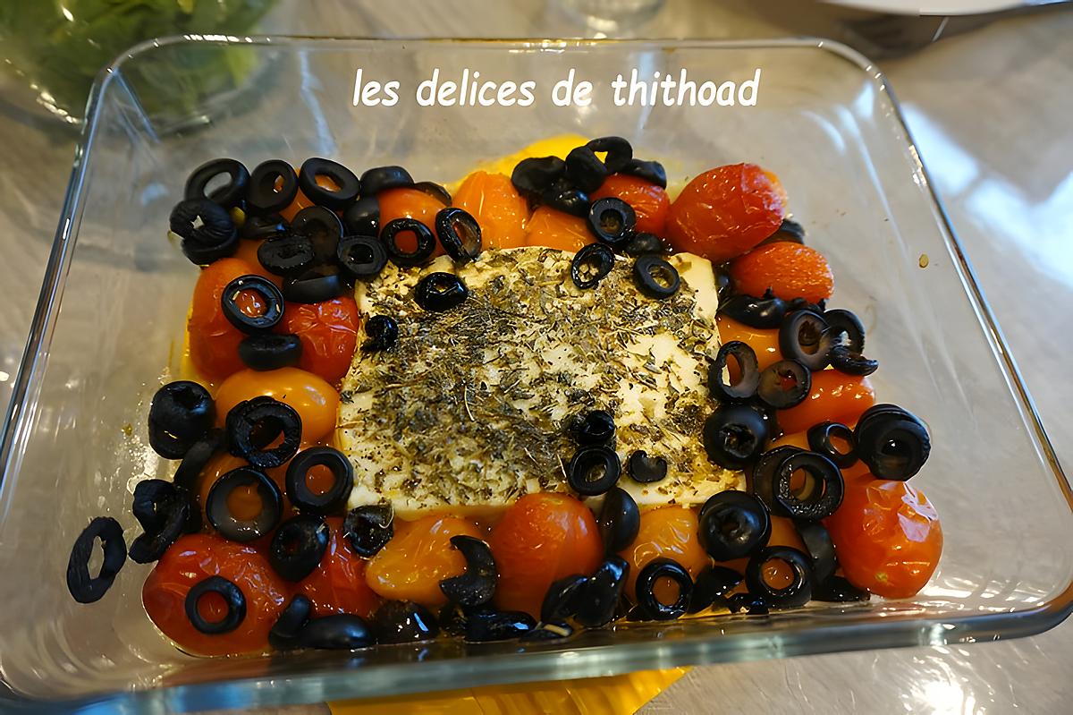 recette feta rôtie aux tomates et olives