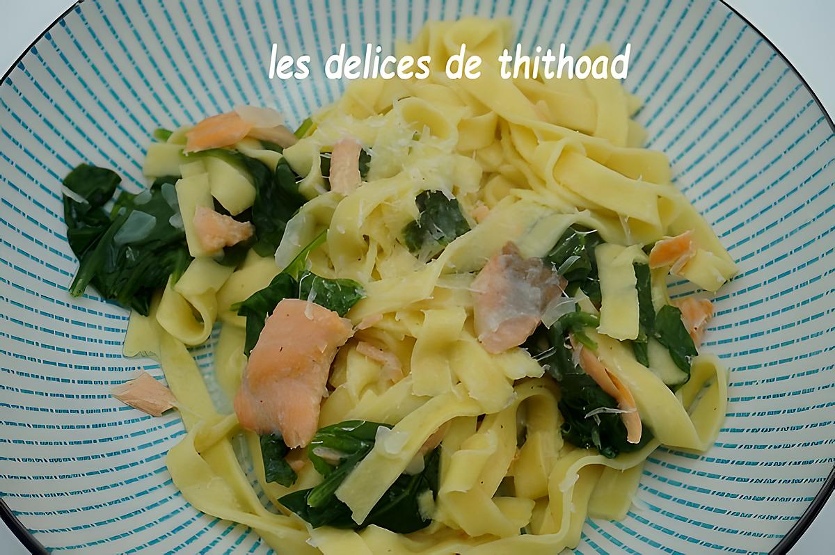 recette one pot pasta saumon épinards