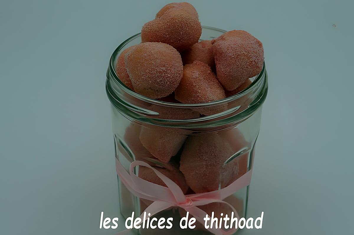 recette truffes au chocolat blanc et biscuits roses