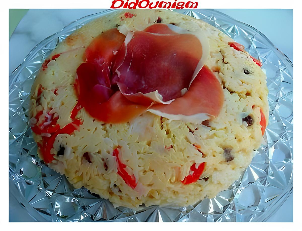 recette Timbale de riz aux 2 jambons