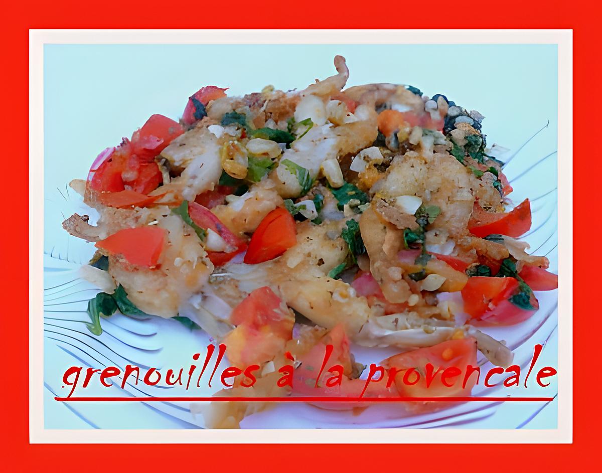 recette CUISSES DE GRENOUILLES A LA PROVENCALE