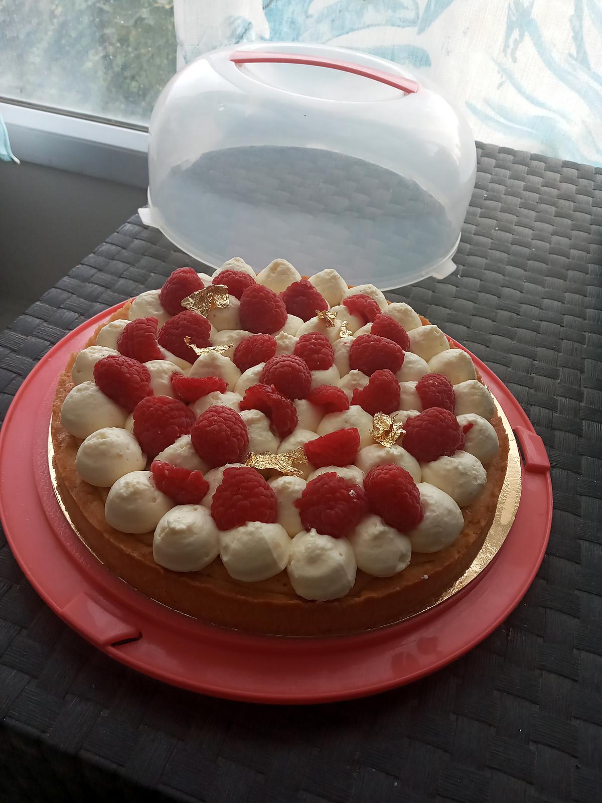 recette Tarte amandine au framboises