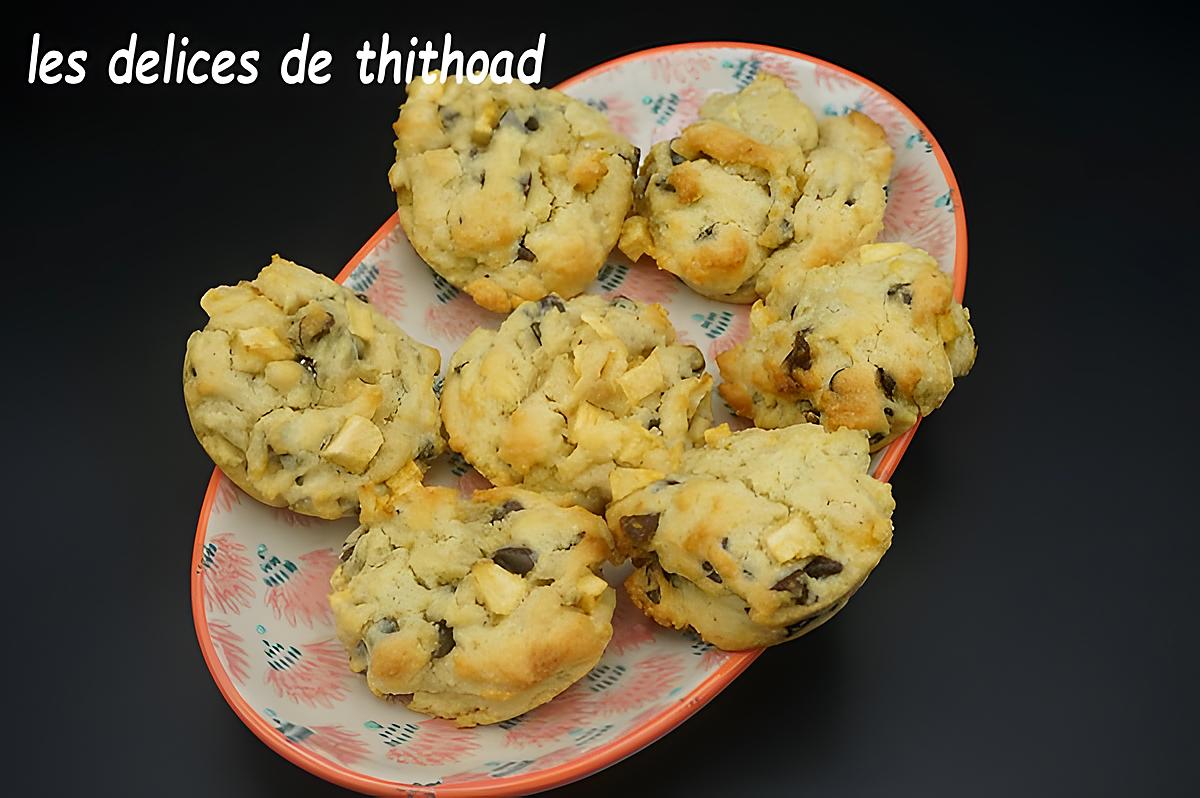 recette cookies pomme et chocolat