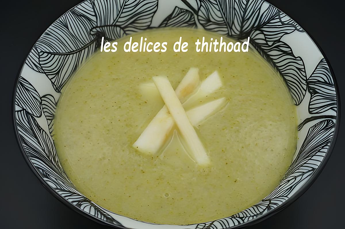 recette velouté de brocolis et pommes