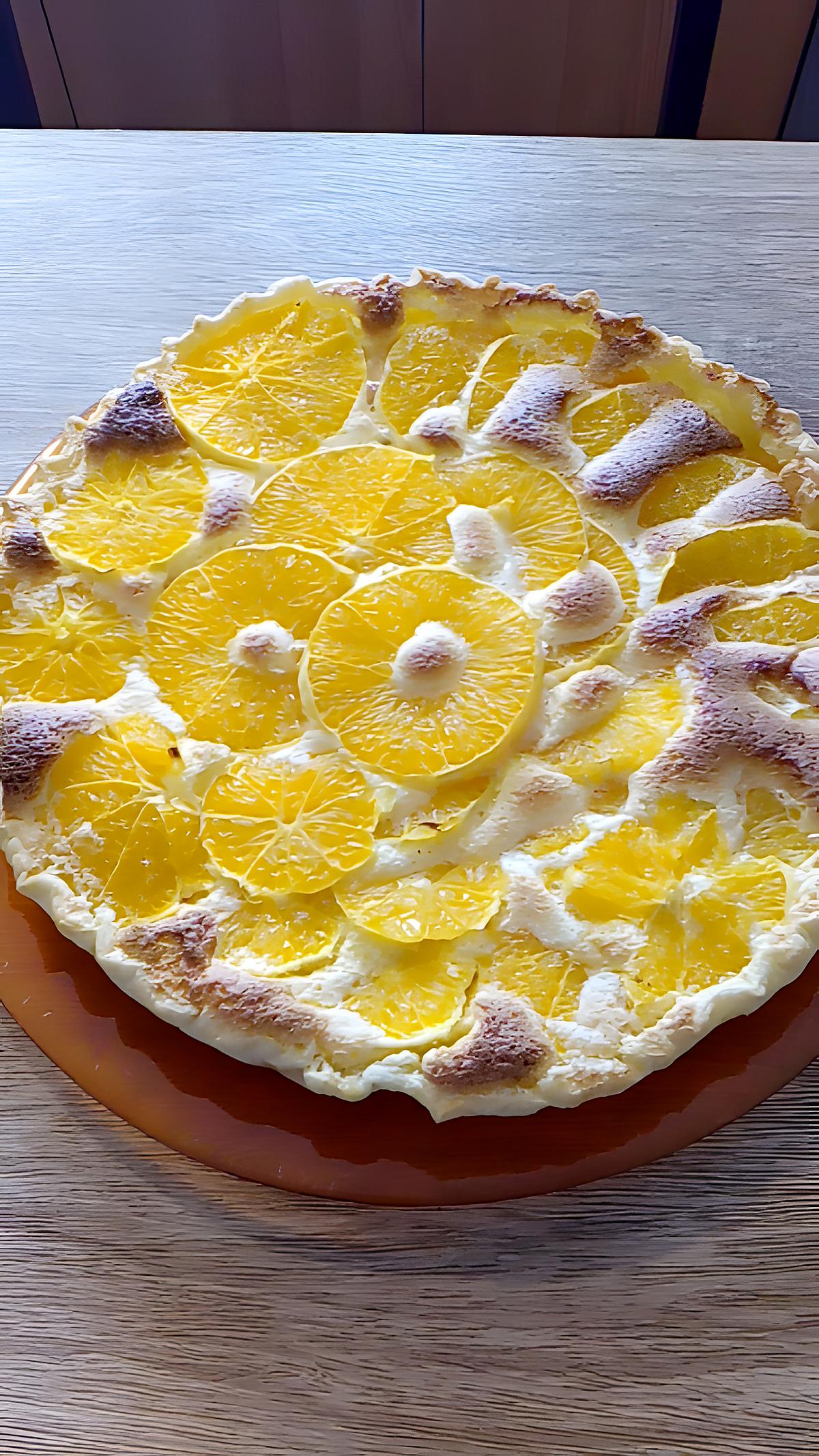 recette tarte aux oranges