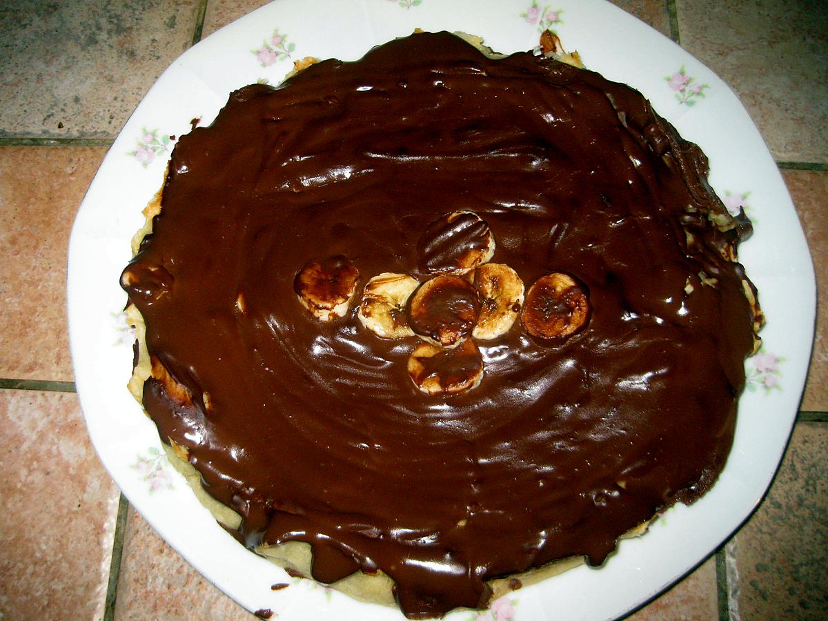 recette Tarte chocolat banane facile