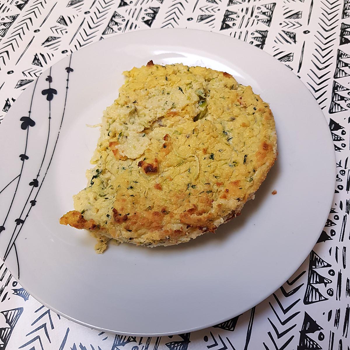 recette Flan de polenta à la ricotta, courgettes et chèvre