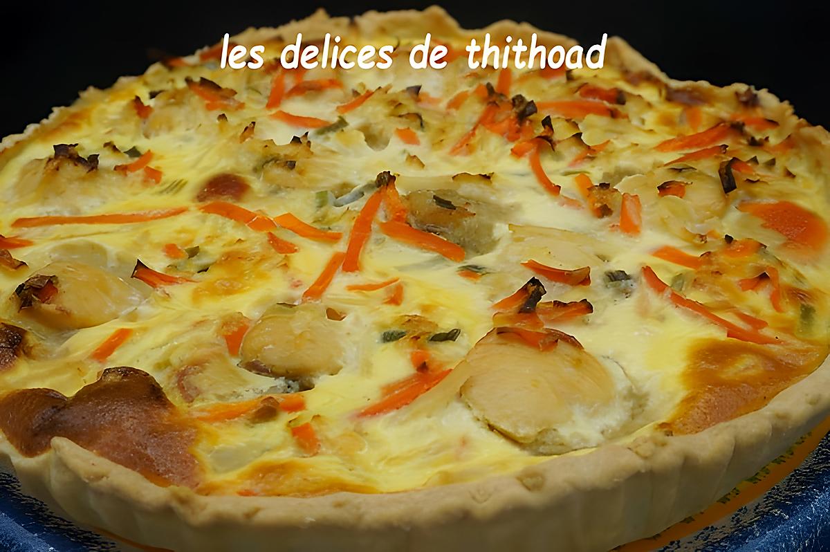 recette tarte aux noix de saint jacques