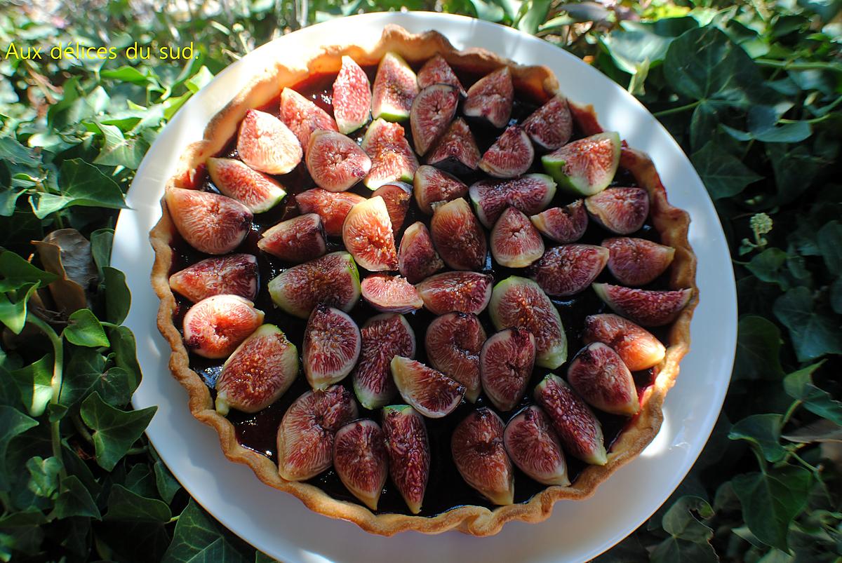 recette Tarte aux figues et aux fruits rouges .