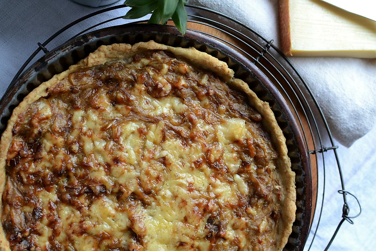 recette Tarte oignon béchamel et gruyère