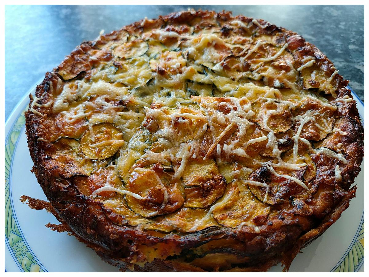 recette Gâteau invisible aux courgettes