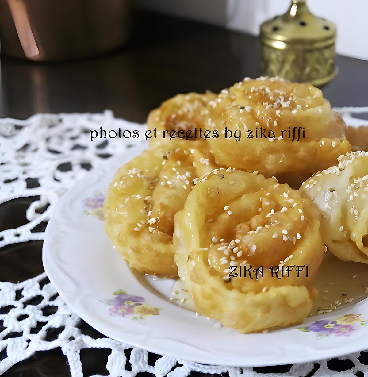 recette MSAMNETTES DE ANNABA- GÂTEAU FEUILLETÉ TRADITIONNEL AU MIEL DES GOÛTERS BÔNOIS D'ANTAN