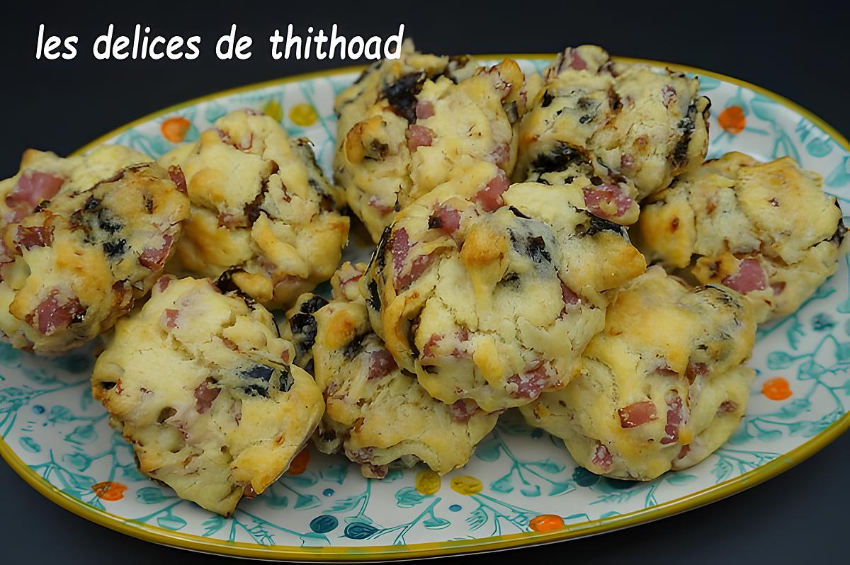 recette cookies au pruneaux et jambon