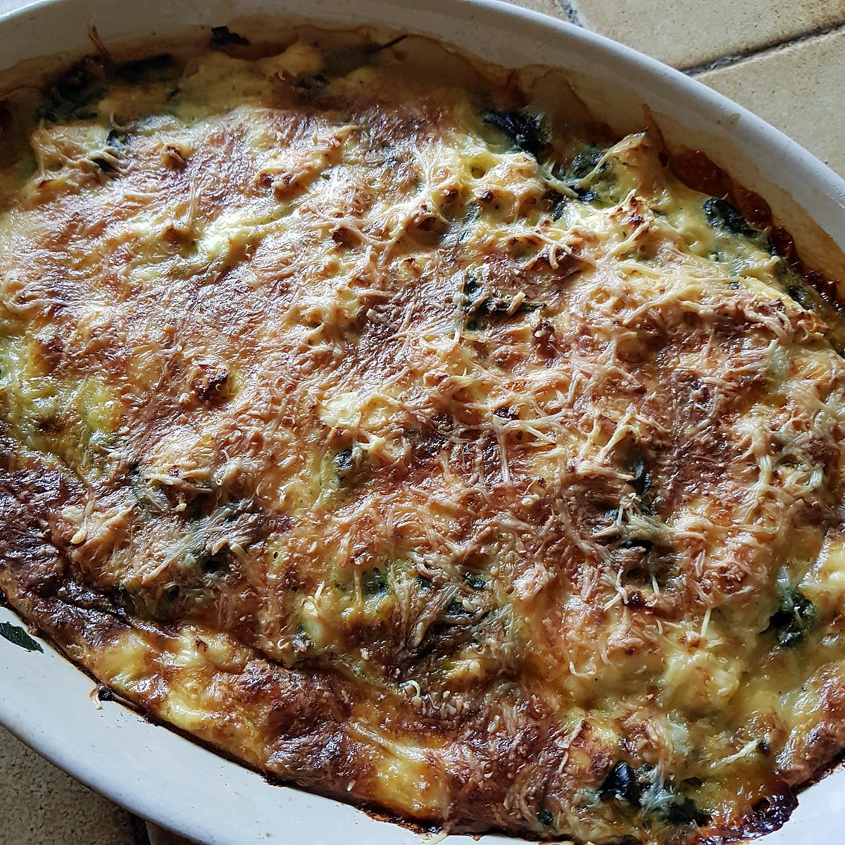 recette Clafouti aux épinards et à la fêta