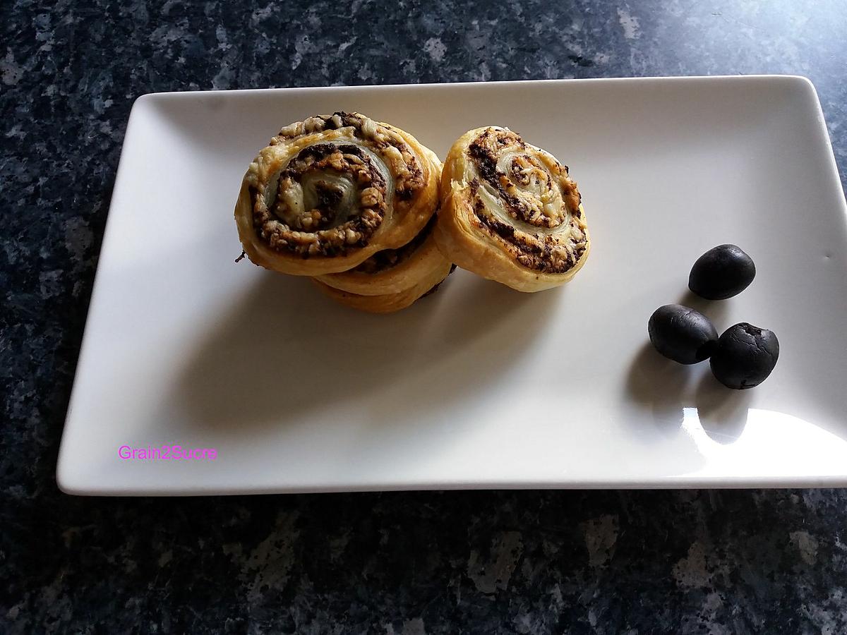 recette Escargots feuilletés à l'olive