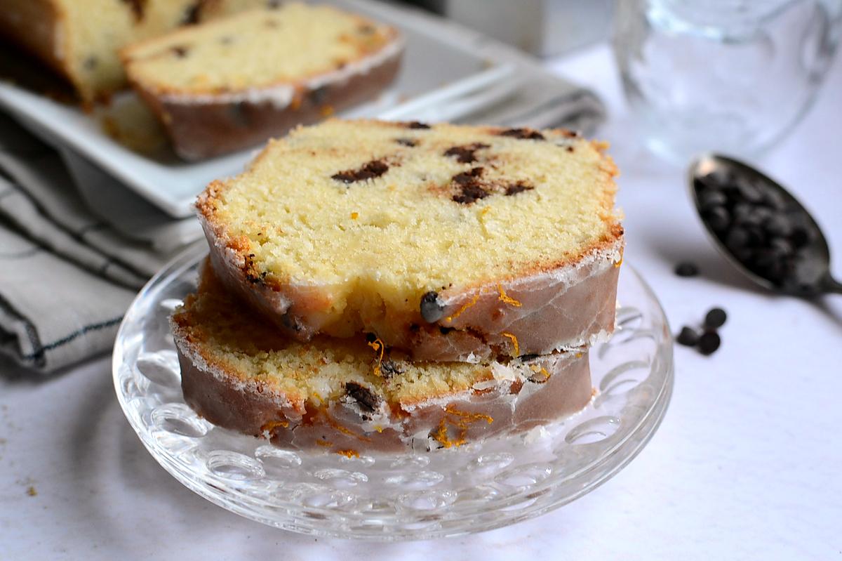 recette Cake madeleine chocolat orange